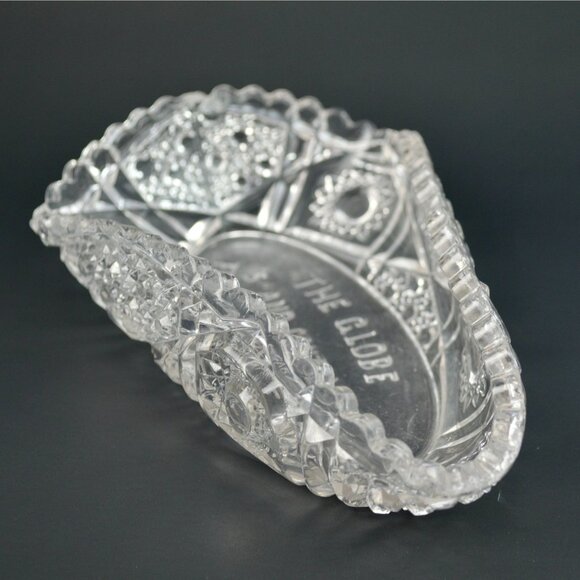 Relish Pickle Dish Fentec EAPG Clear Cut The Globe Furniture & Carpet Co. Advert - Picture 3 of 8